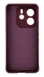 Чехол Funda Case для Xiaomi Redmi Note 14 4G EU (24117RN76E) бампер с микрофиброй бордовый - изображение 2
