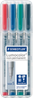 Набір маркерів Staedtler Lumocolor 4 шт (4007817307748) - зображення 1