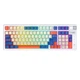 Клавіатура ігрова TWolf бездротова BT5.1/2.4GHz з RGB підсвічуванням Ukr/En T70 White Blue Red (T70 WBR) - зображення 4
