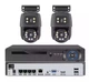 Комплект поворотных уличных беспроводных камер видеонаблюдения IP/WI-FI, набор 2 поворотных уличных камер по 6 MP(3+3) + регистратор с блоком питания и мышкой режимы "День/Ночь" - изображение 2