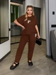 Fashions • Костюм женский Elaine Fashions 58-60 шоколад (#518-ел) - изображение 1