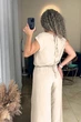 Fashions • Костюм жіночий Elen Fashions 52-54 бежевий (9329-ді) - зображення 8