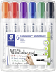 Набір маркерів Staedtler Lumocolor для білих дошок 6 шт (4007817328941) - зображення 1