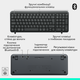 Клавіатура бездротова Logitech K250 Bluetooth UKR Graphite (920-013822) - зображення 7