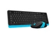 Комплект (клавіатура + миша) A4Tech Fstyler FG1010S Black/Blue - изображение 3