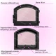 Чугунные дверцы для печи Замковая 490х420 мм топочные с регулятором тяги - изображение 13