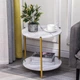 Стіл журнальний Modern Home 2 яруси 40 х 40 х 43 см (M50267-W) Білий - зображення 5