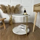 Стіл журнальний Modern Home 2 яруси 40 х 40 х 43 см (M50267-W) Білий - зображення 6