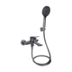 Змішувач Qtap Vlasta New, Gunmetal Black PVD (k35) з душовим гарнітуром QTVLA259GMB45643 - зображення 1