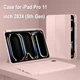 Силіконовий чохол обкладинка + Pencil Direct Charge + Pencil Holder BBM1 для iPad Pro 11" 2024 (M4)/2025(M5) Рожевий - зображення 2