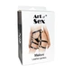 Кожаные гартеры Art of Sex - Melani Leather garters, Черные L-2XL - изображение 4
