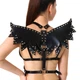 Женская портупея Art of Sex - Wings черная L-2XL, экокожа - изображение 3