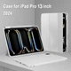 Силиконовый чехол обложка + Pencil Direct Charge + Pencil Holder BBM1 для iPad Pro 13" 2024 (M4)/2025(M5) Серый - изображение 2