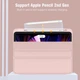 Силіконовий чохол обкладинка + Pencil Direct Charge + Pencil Holder BBM1 для iPad Pro 12.9" 2020/2021/2022/Air 13" 2024(M2)/2025(M3)/2026(M4) Рожевий - зображення 3