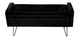 Ławka Homla VENLO welurowa 100 x 39 x 45 cm czarna (5904183820811) - obraz 4