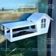Кормушка для птиц на окно House_for_birds "Домик белый" - изображение 1