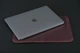 Чохол для MacBook Модель H2 з натуральної шкіри колір Бордо - зображення 4