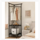 Кутова підлогова вішалка-стелаж Corner coat rack з поперечиною для вішалок у передню 180х45х45 см (NO9603-AV) - зображення 3