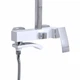 Душова система Qtap Swan Cascada Chrome/White хром-білий з латуні на три споживача з поворотним виливом QTSWA111CRW45570 - зображення 4