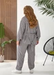 Жіночий лляний костюм трійка (брюки+майка+сорочка) Uaclothes 58/60 Графітовий (like33330-135441373) - зображення 4