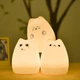 Силиконовый LED светильник-ночник Кошечка (200824420_1) - изображение 5