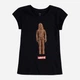 Детская футболка для девочки Levis 432760431 98-104 см Черная (1159818554) - изображение 1