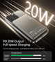 Додаткова зовнішня батарея Choetech PD 20W 5000 mAh Ultra-Thin Magnetic Power Bank White (B738-WT) - зображення 7