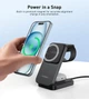 Бездротовий зарядний пристрій Choetech 15W 3-in-1 Foldable Wireless Charger Stand (T611-F) - изображение 9