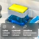 Кухонный органайзер диспенсер нажимной дозатор для моющего средства подставка для мочалки на кухню с губкой в комплекте Серый HDM-S - изображение 4