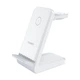 Бездротовий зарядний пристрій Choetech 15W 3 in 1 Wireless Charger Stand for Apple/Samsung Watch White (T608-F) - изображение 1