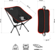 Крісло туристичне Nils Camp NC3320 Ultra Light Black (5908261680977) - зображення 7