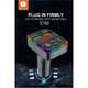Автомобильный FM-трансмиттер WUW C162, Bluetooth 5.0, быстрая зарядка, 2 USB, Type-C, черный - изображение 4