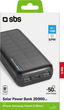 УМБ SBS Solar Power Bank 20000 mAh 10 W Black (TTBB20000SK) - зображення 2