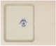 Мийка кухонна Franke Orion OID тектонайт, прямокут., з крилом, 620х500х180мм, чаша - 1, врізна, бежевий - зображення 1