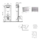 Готове рішення Qtap для ванної кімнати: підвісний унітаз Crow Ultra Quiet 520x360x290 + комплект інсталяції Nest 4 в 1 (квадратна клавіша Satin) - изображение 2