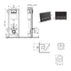 Готове рішення Qtap для ванної кімнати: підвісний унітаз Swan Ultra Quiet 520x360x320 + комплект інсталяції Nest 4 в 1 (лінійна клавіша Matt Black) - изображение 2