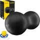 М'яч для фітнесу (арахіс) 4FIZJO Air Ball Peanut 45 x 90 см Anti-Burst Black (P-5907739312938) - зображення 1