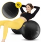 М'яч для фітнесу (арахіс) 4FIZJO Air Ball Peanut 45 x 90 см Anti-Burst Black (P-5907739312938) - зображення 5