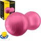 Мяч для фитнеса (арахис) 4FIZJO Air Ball Peanut 45 x 90 см Anti-Burst Pink (P-5907739318565) - изображение 1
