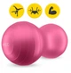 Мяч для фитнеса (арахис) 4FIZJO Air Ball Peanut 45 x 90 см Anti-Burst Pink (P-5907739318565) - изображение 8