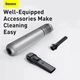 Автомобильный портативный пылесос Baseus A3 Car Vacuum Cleaner 8000 mAh, 135W, 17-45min, 15000Pa, ручной аккумуляторный (CRXCQA3-0S) Silver - изображение 12