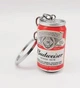 Брелок для ключей в виде пивной бутылки Budweiser пиво 4см Цвет Красный - изображение 8