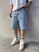 Мужские джинсовые шорты Difransel Baggy 32 голубые - изображение 1