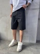 Мужские джинсовые шорты Difransel Baggy 32 графитовые - изображение 1