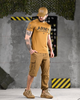 Тактический летний комплект 3 в 1 Штаны-шорты, футболка, бейсболка Combat Tactical Coyote S - изображение 1