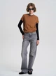 Футболка женская однотонная светло-коричневогоцвета 231104 - размер S ТМ РОЗА - изображение 4