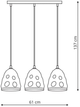 Lampa wisząca Light Prestige Melt 3xE27 (LP-126/3L) - obraz 3