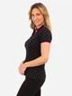 Поло женское U.S. Polo Assn Dot Print Black 215128-ZH00A XS Черное (4826241296629) - изображение 3