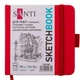 Скетчбук для рисования Santi 743189 12х12 см 100 листов красный - изображение 1