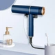 Фен для волос со складной ручкой Hair Dryer 2200 Вт, складной дорожный фен для сушки и укладки волос с концентратором, 3 температурными режимами, ионизацией и холодным обдувом. Синий RDH-22-Blue - изображение 1